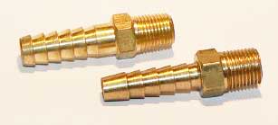 1/8 NPT Brass barbed hose tail fitting