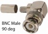 BNC male and female connectors for RG58 and RG400