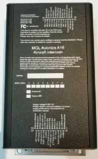 MGL Avionics A16 & A14 Audio Panel and Intercom