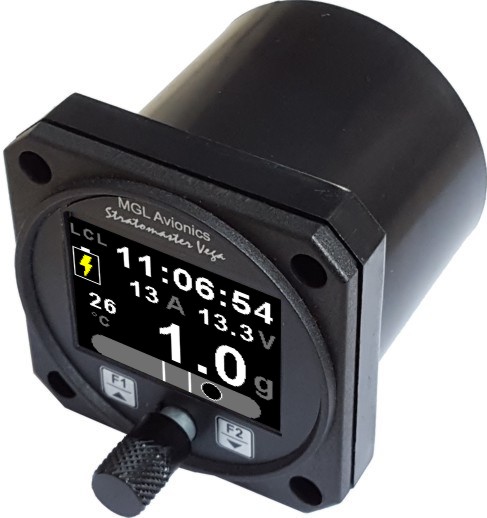 MGL Avionics Vega INFO-1 G-Meter Clock